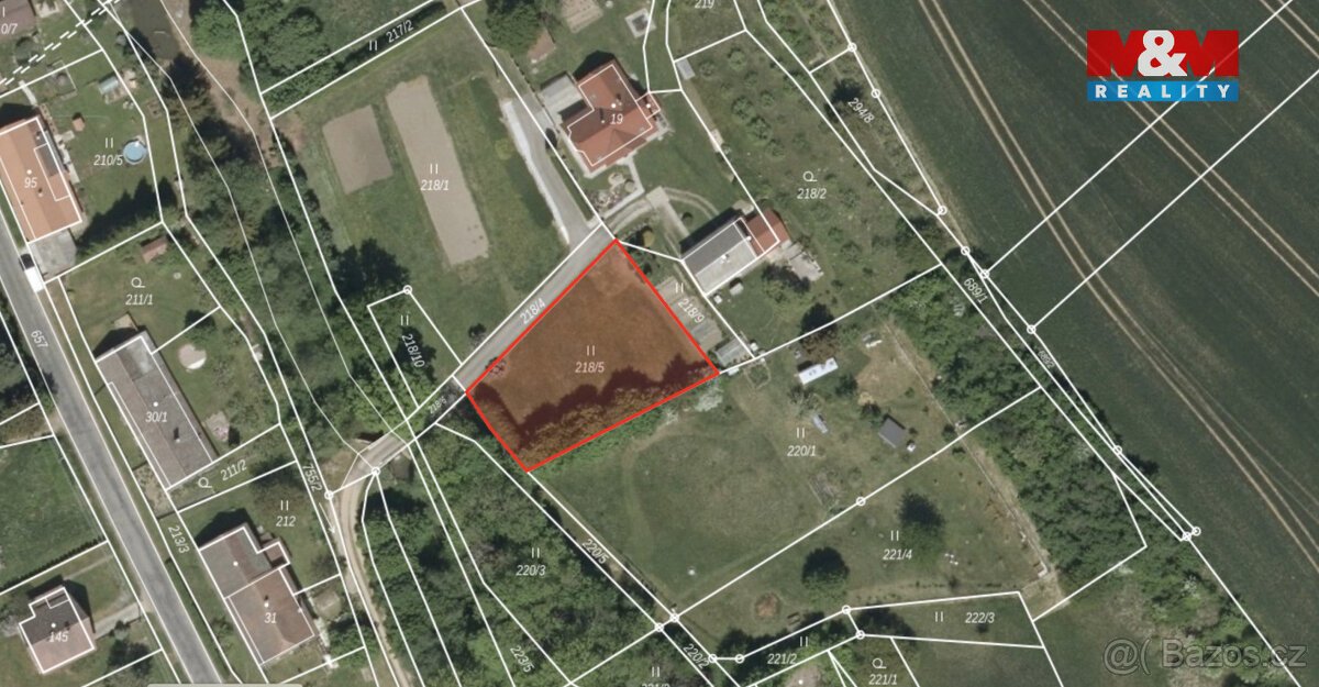 Prodej pozemku k bydlení, 877 m², Chyjice