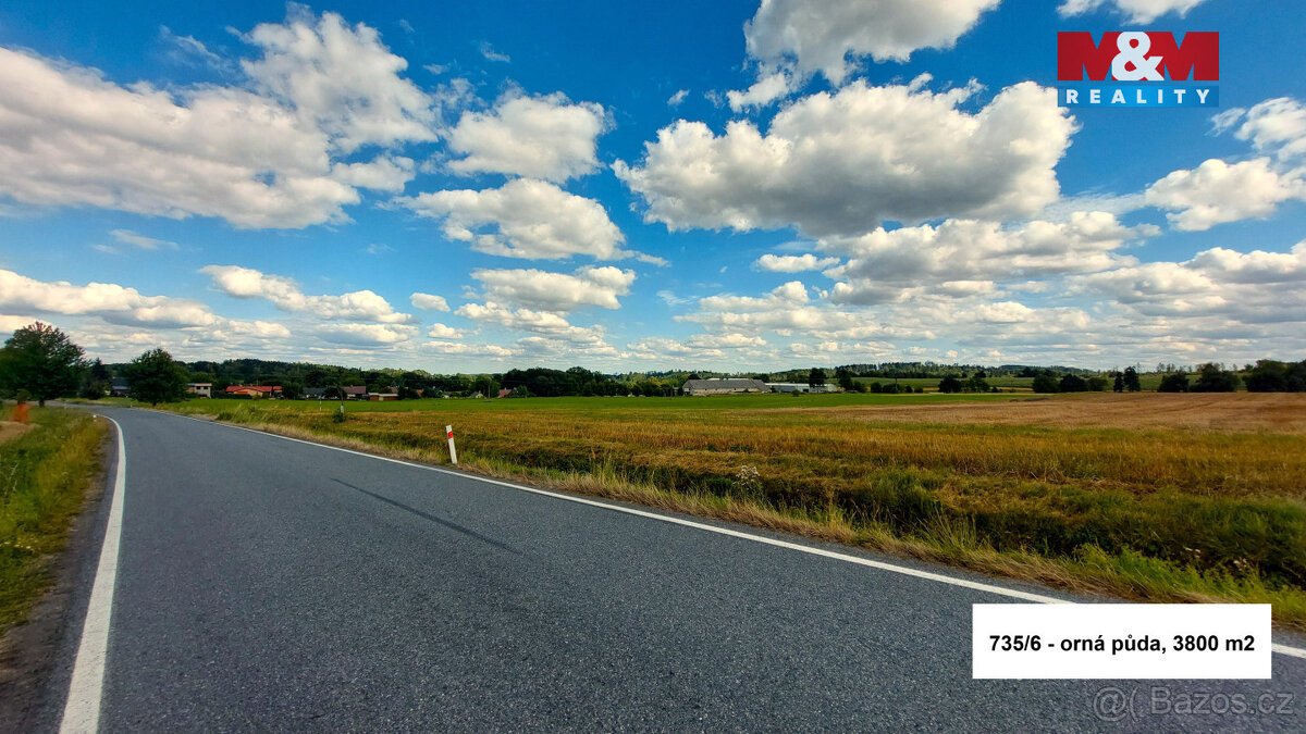 Prodej pole, 27953 m², Štoky