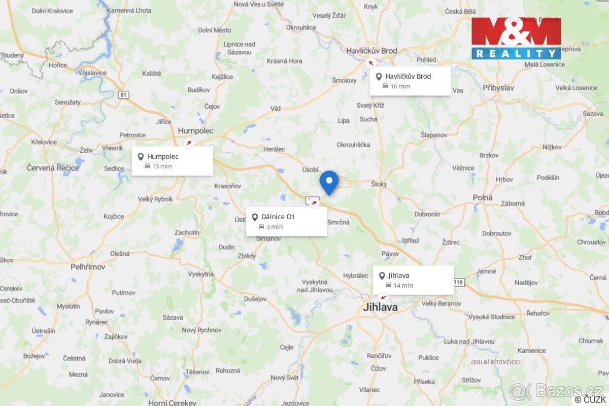 Prodej pole, 27953 m², Štoky