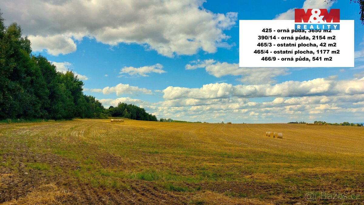 Prodej pole, 27953 m², Štoky