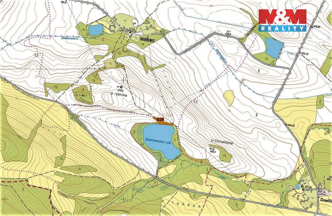 Prodej louky, 1371 m², Mašťov-Dobřenec
