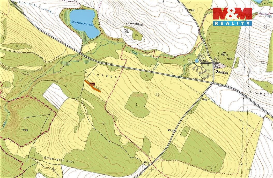 Prodej louky, 1385 m², Mašťov-Dobřenec