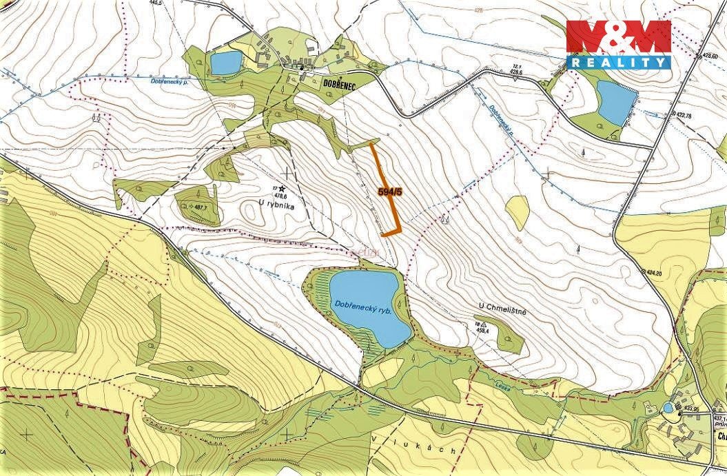 Prodej louky, 2645 m², Mašťov-Dobřenec