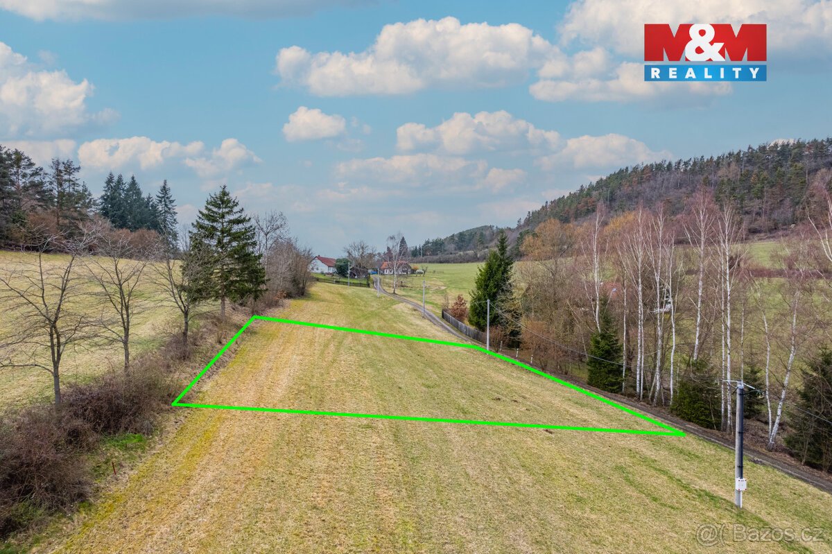 Prodej pozemku, 1512 m², Milešov, Hřebeny