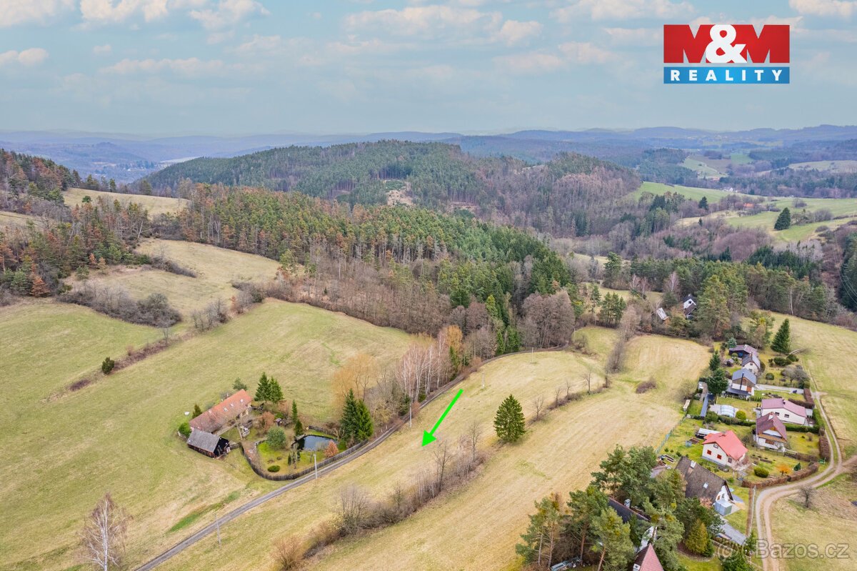 Prodej pozemku, 1512 m², Milešov, Hřebeny