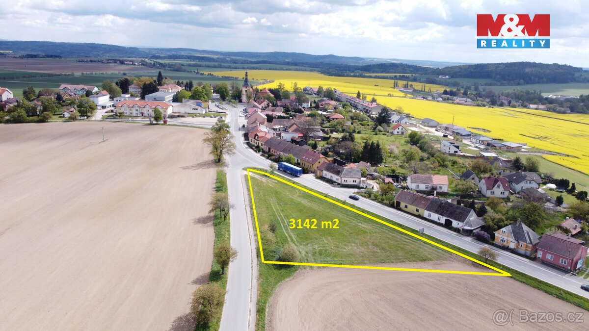 Prodej komerčního pozemku, 3142 m², Záhoří