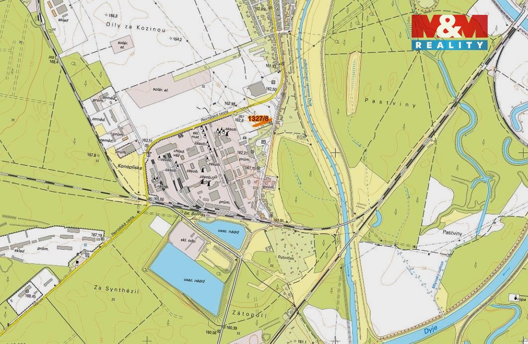 Prodej pole, 643 m², Břeclav-Poštorná
