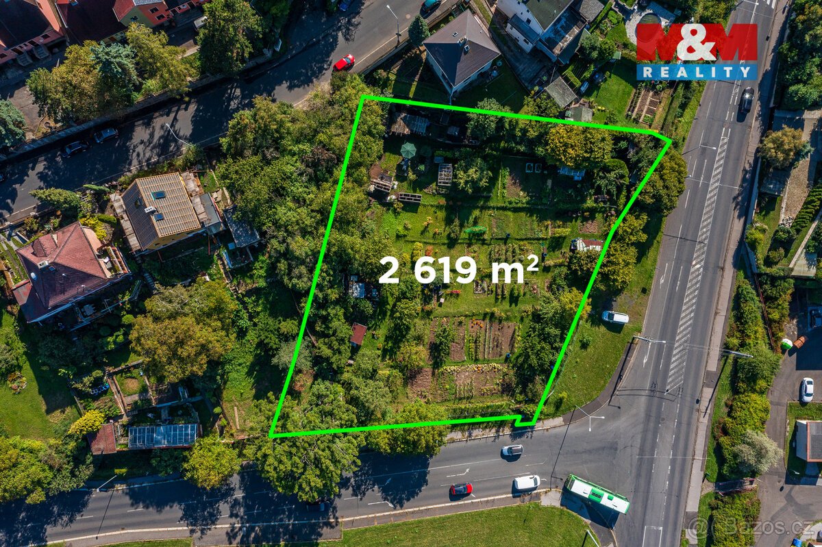 Prodej pozemků k bydlení, 2619 m², Ústí nad Labem - Střekov