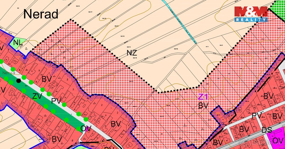 Prodej pozemku k bydlení, 8930 m², Nerad - Živanice