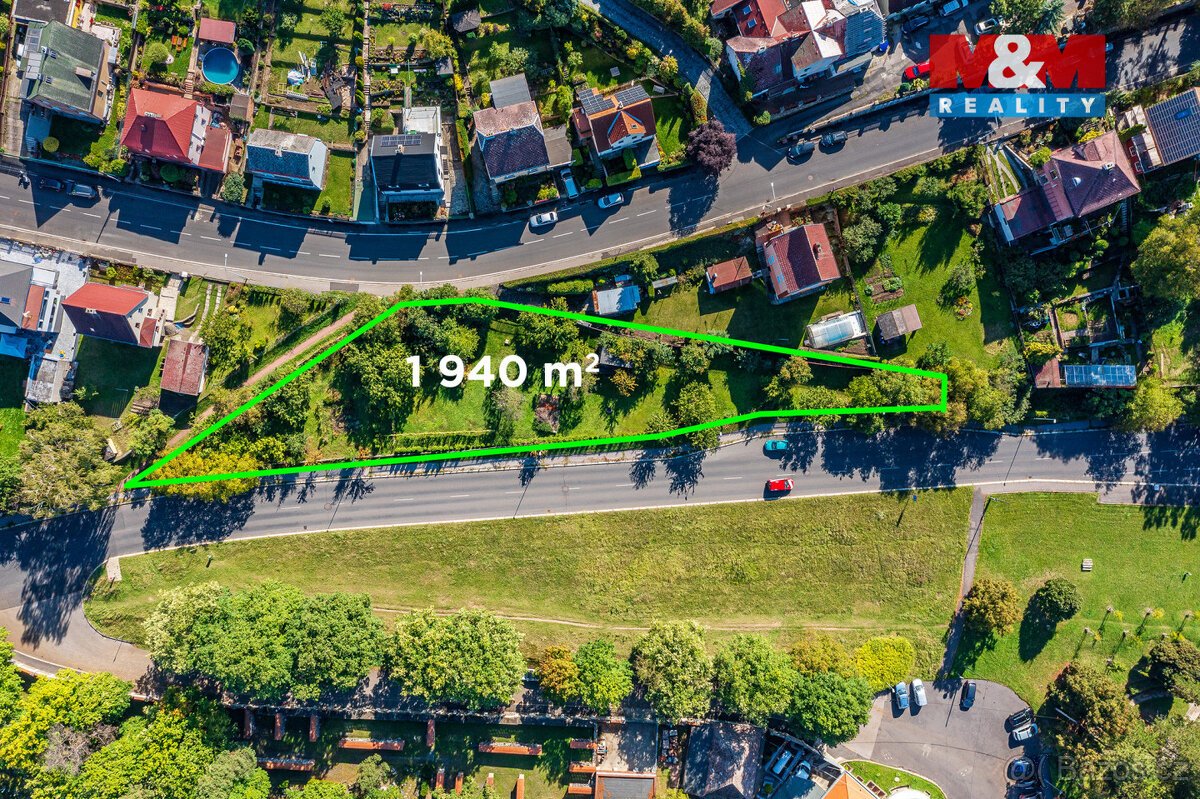 Prodej pozemků k bydlení, 1940 m², Ústí nad Labem - Střekov