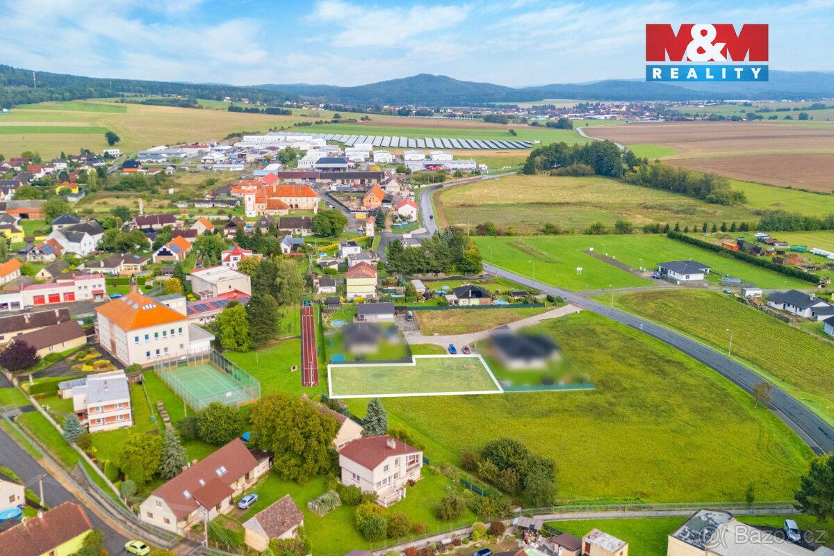 Prodej pozemku k bydlení, 1080 m², Osek