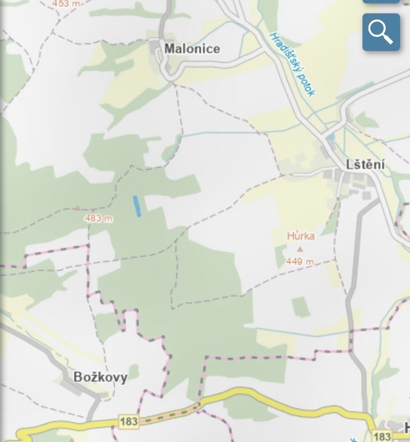 Lesní pozemek Lštění nad Zubřinou