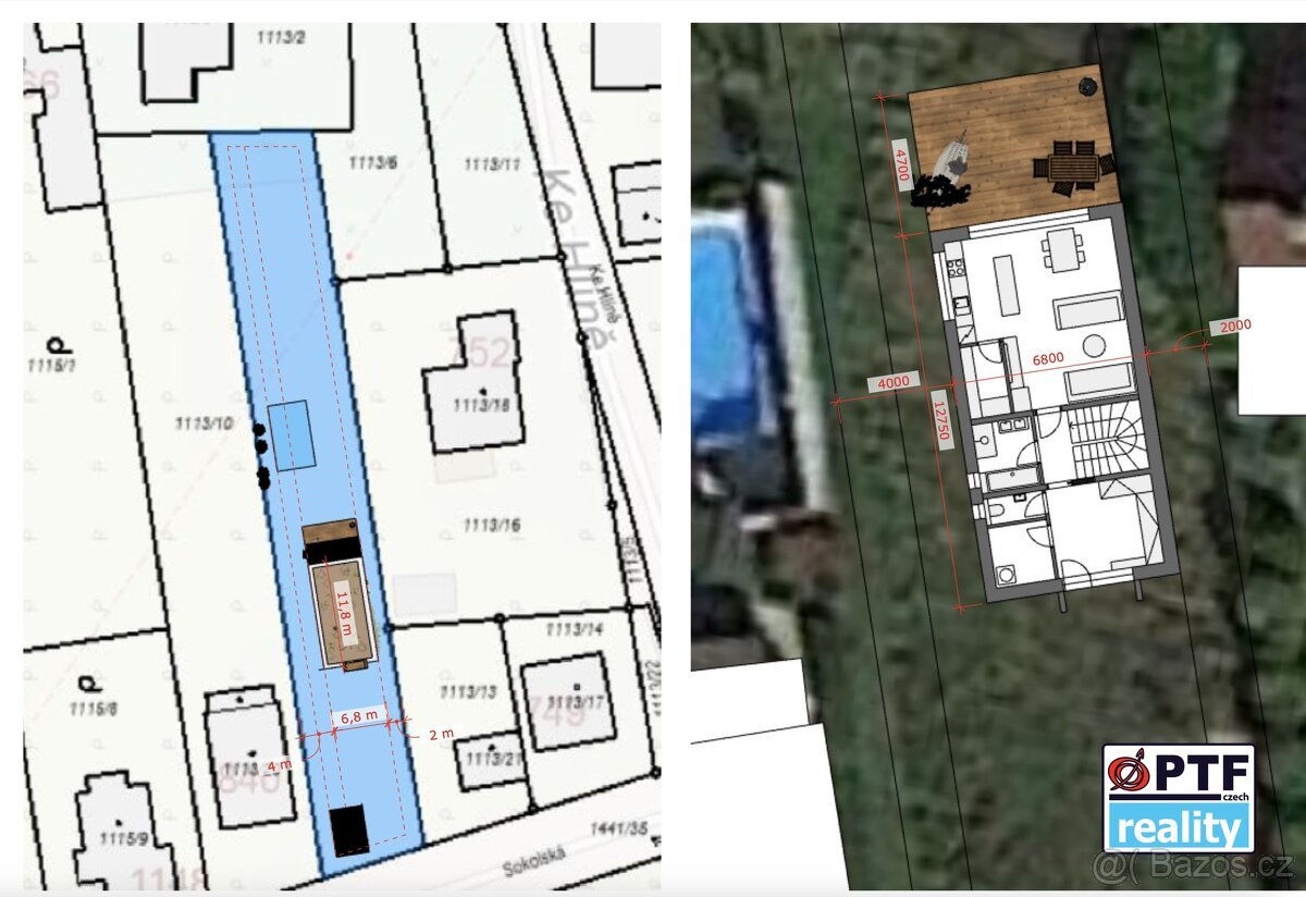 Prodej stavebního pozemku 1088 m² v obci Vejprnice