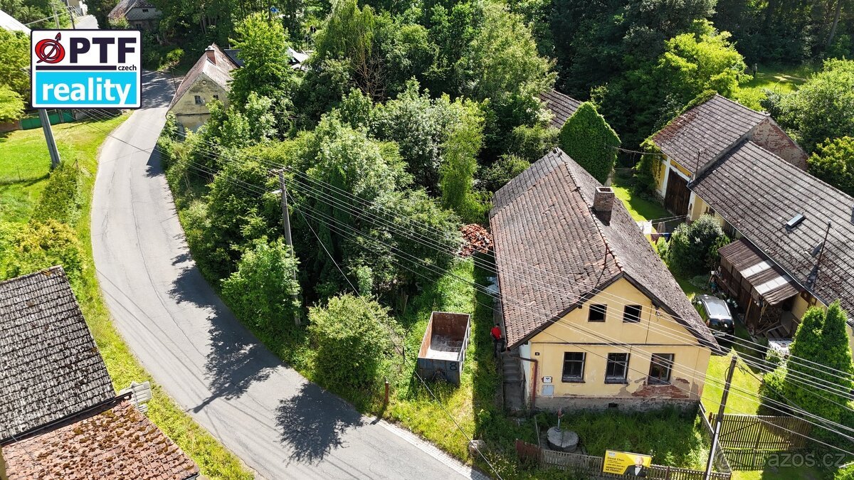 Pozemek se stavbou k rekonstrukci, 955 m² – Všepadly u Domaž