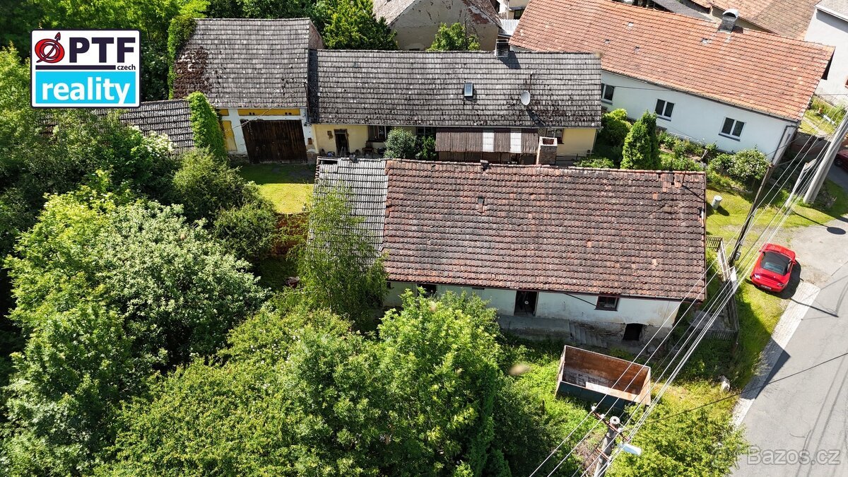 Pozemek se stavbou k rekonstrukci, 955 m² – Všepadly u Domaž