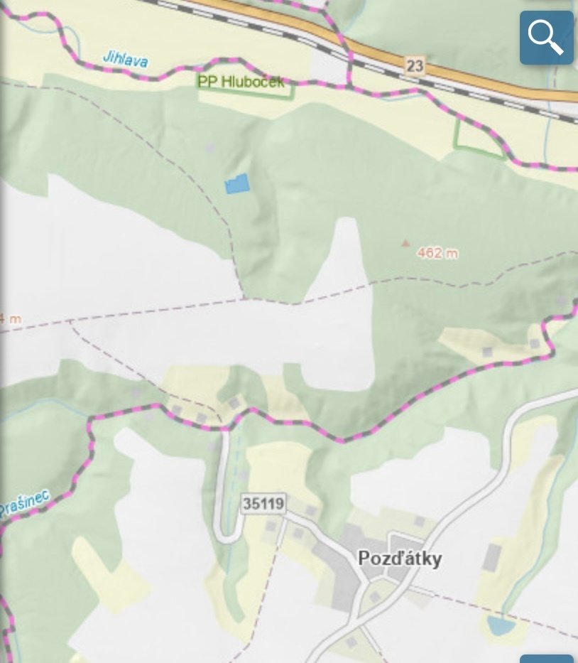 Lesní pozemek Kožichovice