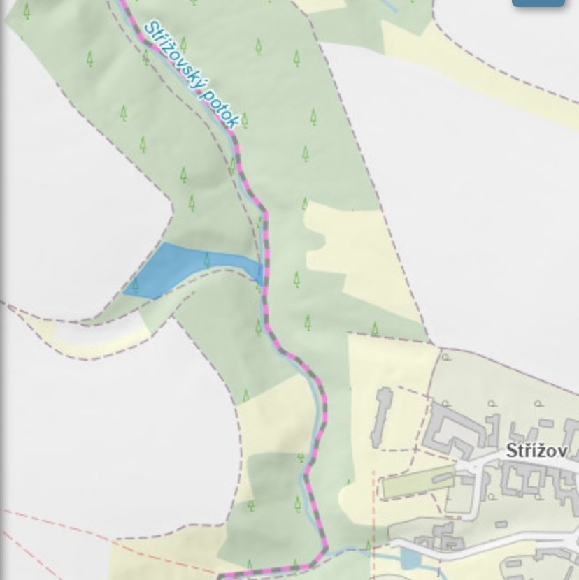 Lesní pozemek Pozďátky