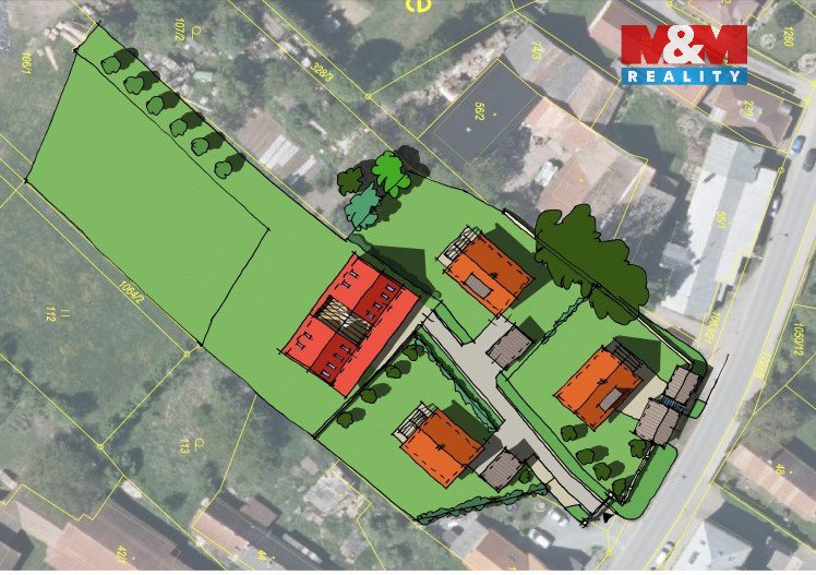 Prodej pozemku k bydlení, 1038 m², Semechnice