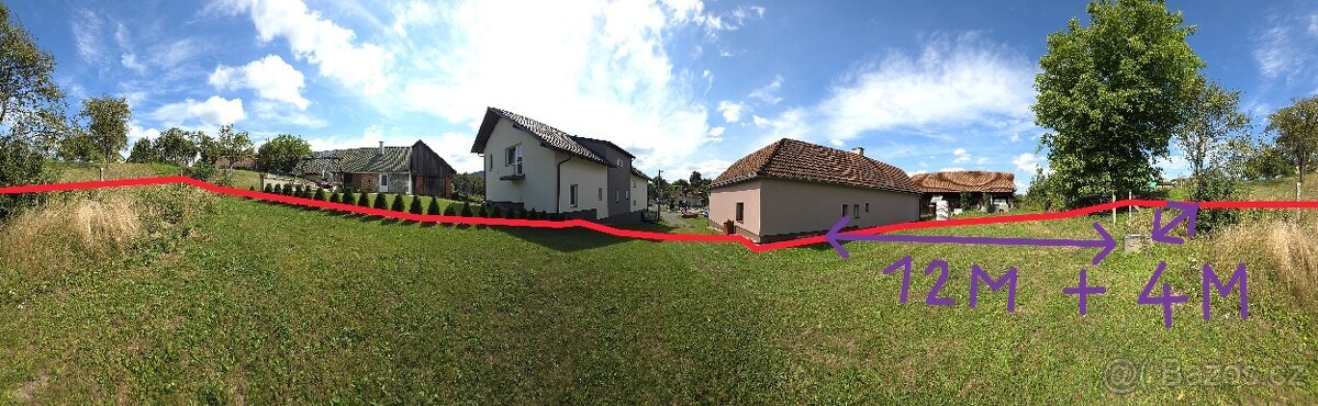 STAVEBNÍ/INVESTIČNÍ POZEMEK 324m2 Křekov, Valašsko