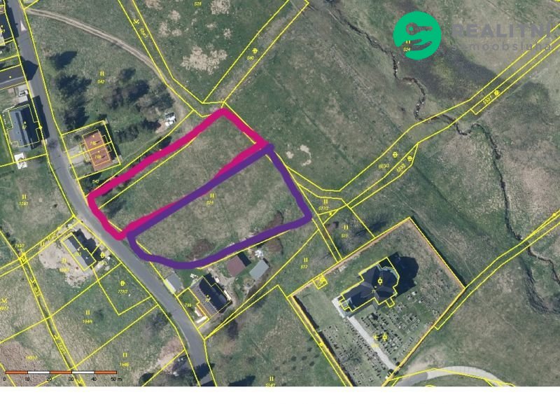 2 pozemky na stavbu RD, Krušné hory - Kalek