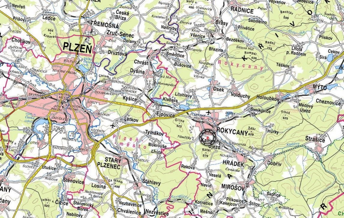 Pozemek, komerční, prodej, Nové Město, Rokycany
