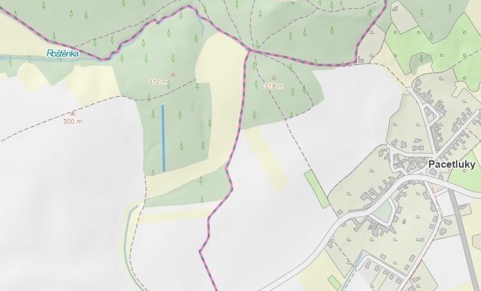Prodej lesního pozemku po těžbě 947m2