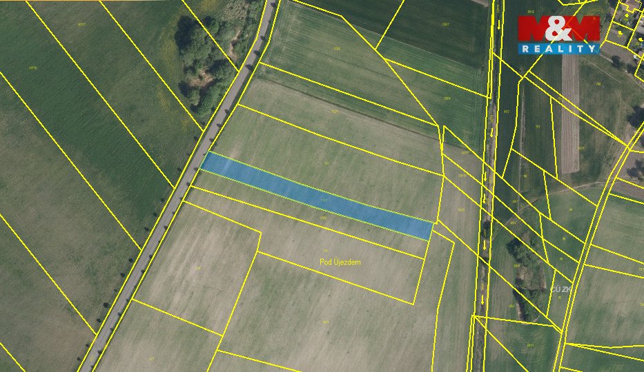 Prodej, pole, 2338 m2, Újezd u Přelouče