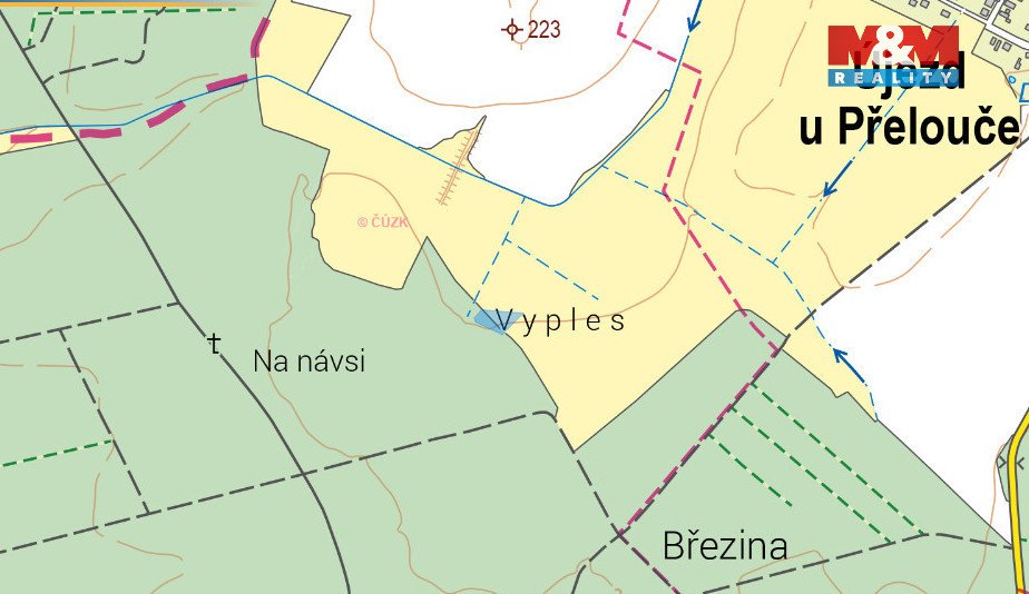 Prodej, louka, 2187 m2, Kladruby nad Labem