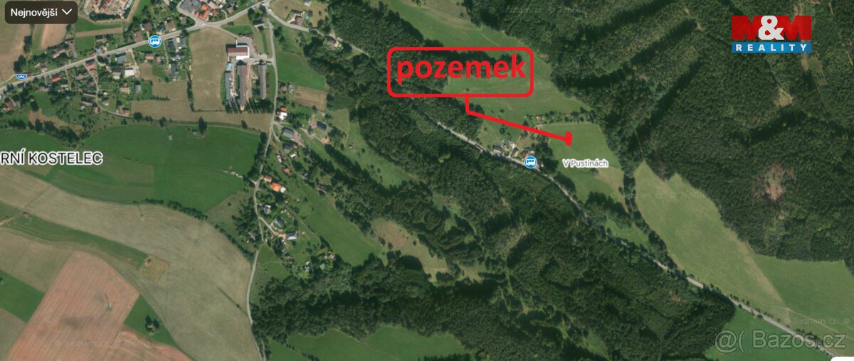 Prodej louky, 5804 m², Červený Kostelec