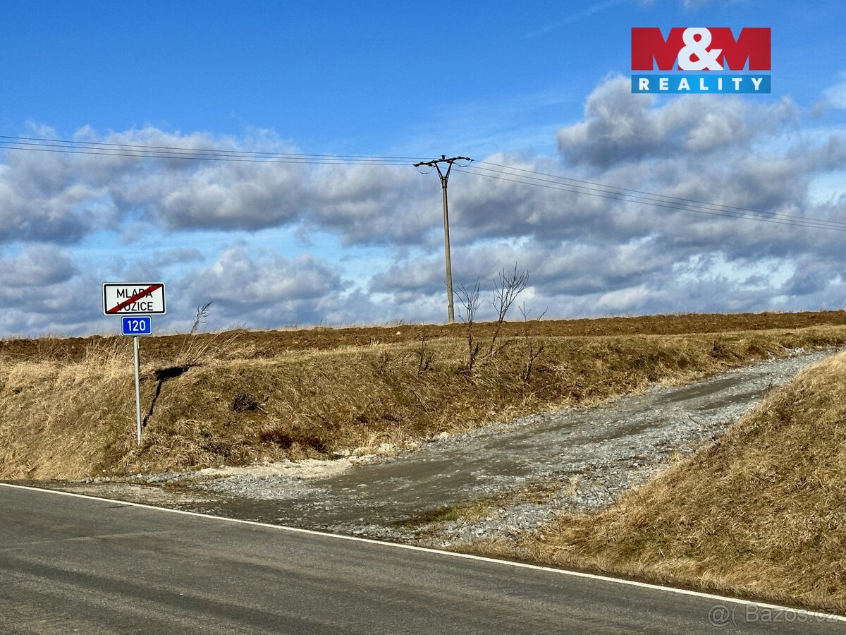 Prodej pozemku k bydlení, 3813 m², Mladá Vožice