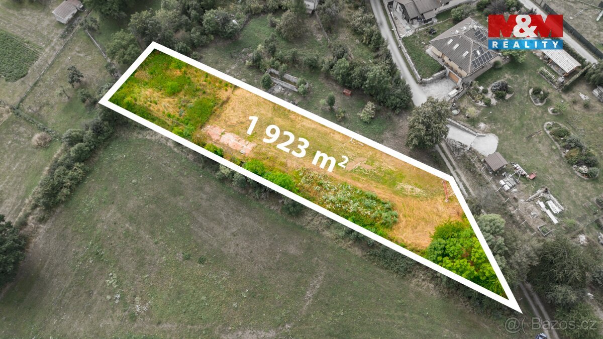 Prodej pozemku k bydlení, 1923 m², Třebkov u Předotic