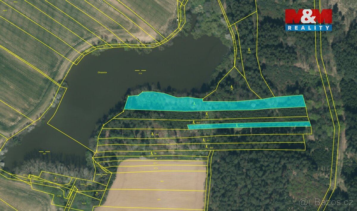 Prodej lesa, 5323 m², Opařany