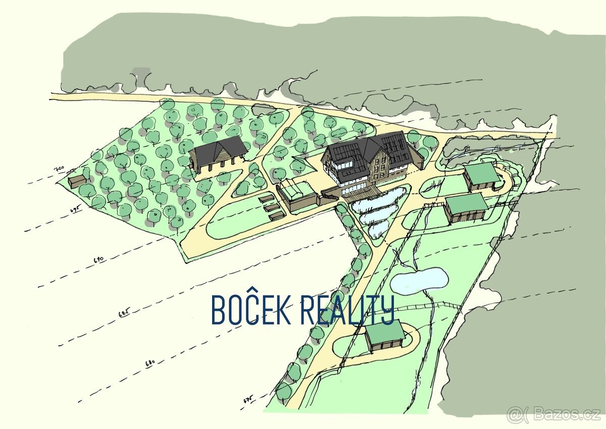 Prodej, pozemky pro výstavbu agroturistické Biofarmy Vernířo