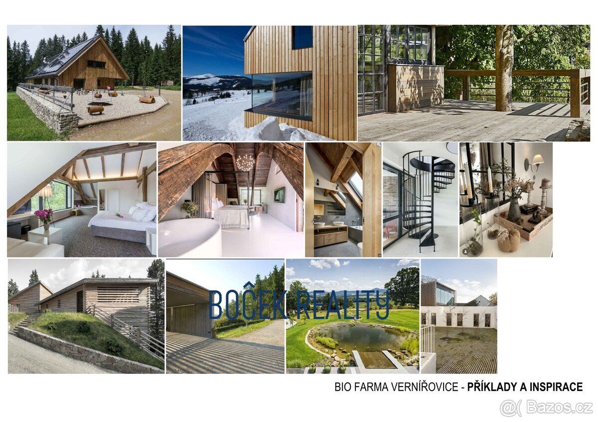 Prodej, pozemky pro výstavbu agroturistické Biofarmy Vernířo