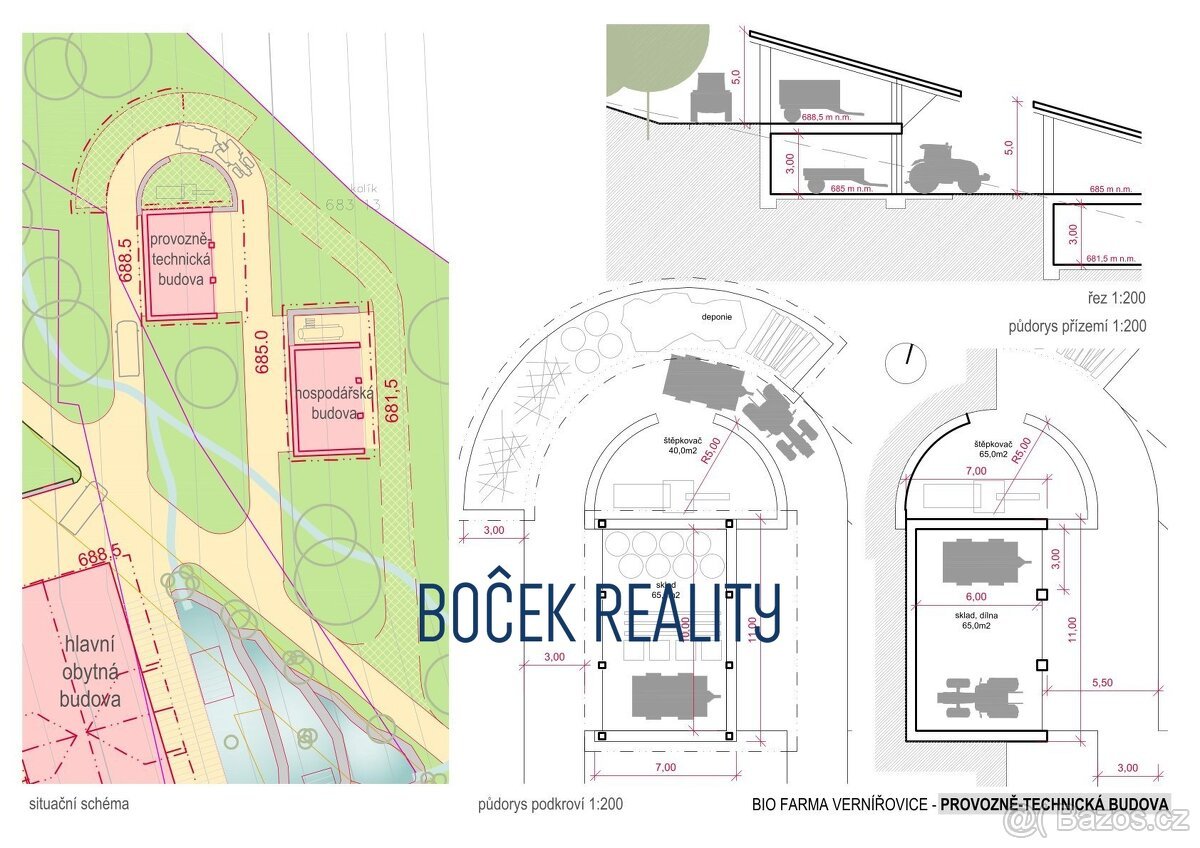 Prodej, pozemky pro výstavbu agroturistické Biofarmy Vernířo