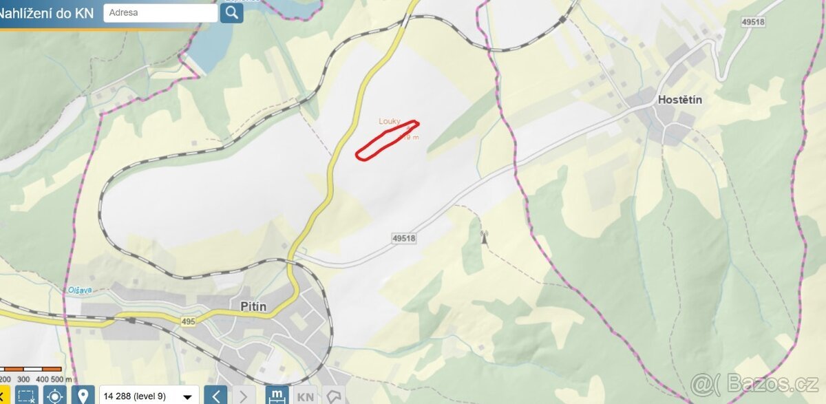 Prodám zemědělskou půdu KÚ: Pitín psč 687 71