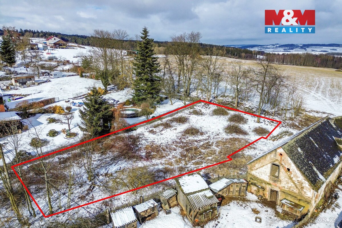 Prodej pozemku k bydlení, 817 m² + 295 m² Bezvěrov, Služetín