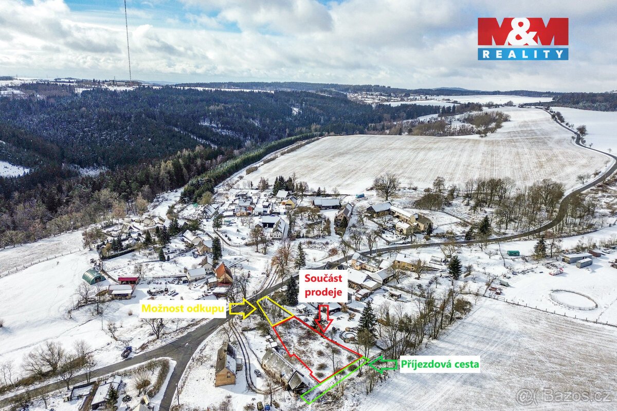 Prodej pozemku k bydlení, 817 m² + 295 m² Bezvěrov, Služetín