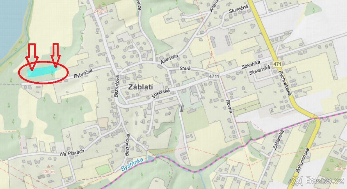 Prodám pozemky v k.ú. Záblatí u Bohumína (2)