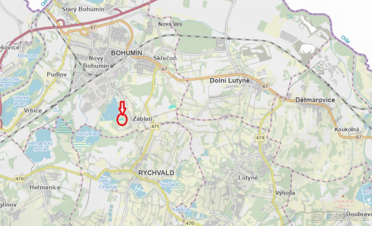 Prodám pozemky v k.ú. Záblatí u Bohumína (2)