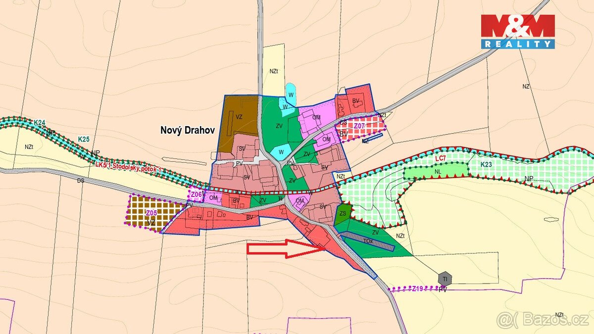Prodej pozemku k bydlení, 3689 m², Třebeň