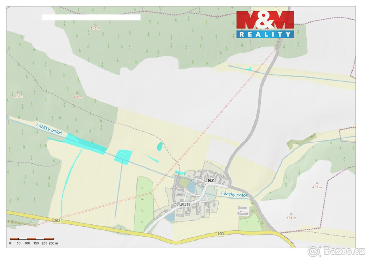 Prodej pole, 19794 m², Láz u Kladrub