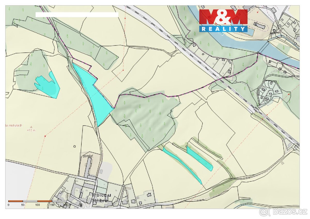 Prodej pole, 15633 m², Vrbice u Stříbra
