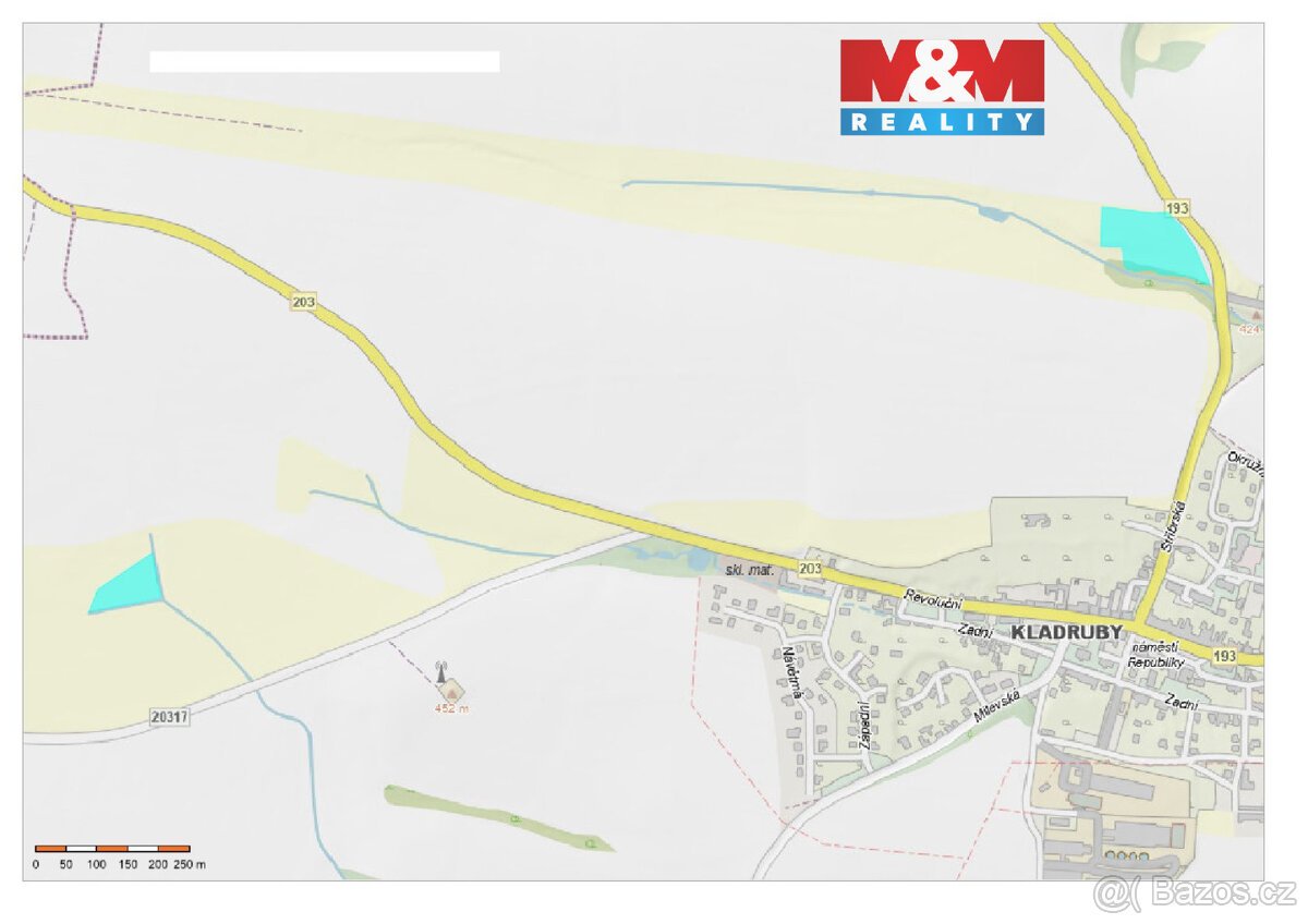 Prodej pole, 18948 m², Kladruby