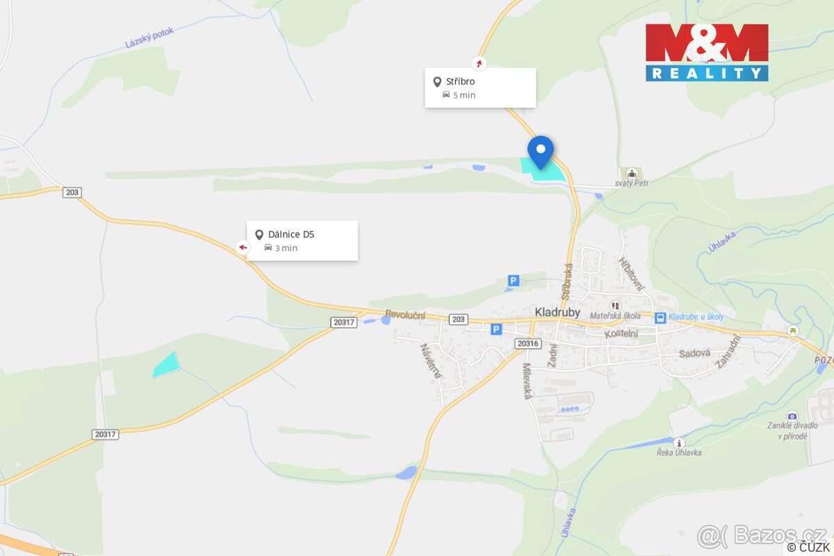 Prodej pole, 18948 m², Kladruby