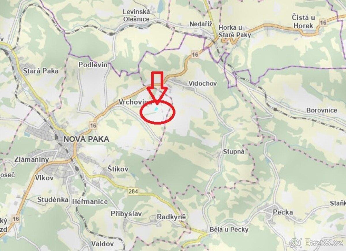 Prodej lesního pozemku k.ú. Vrchovina