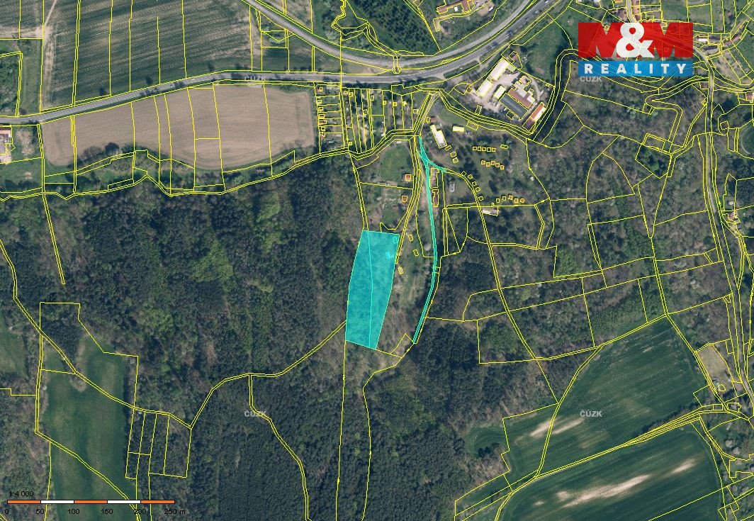 Prodej pozemku + 2 plochy k zástavbě, 10875 m², Úštěk