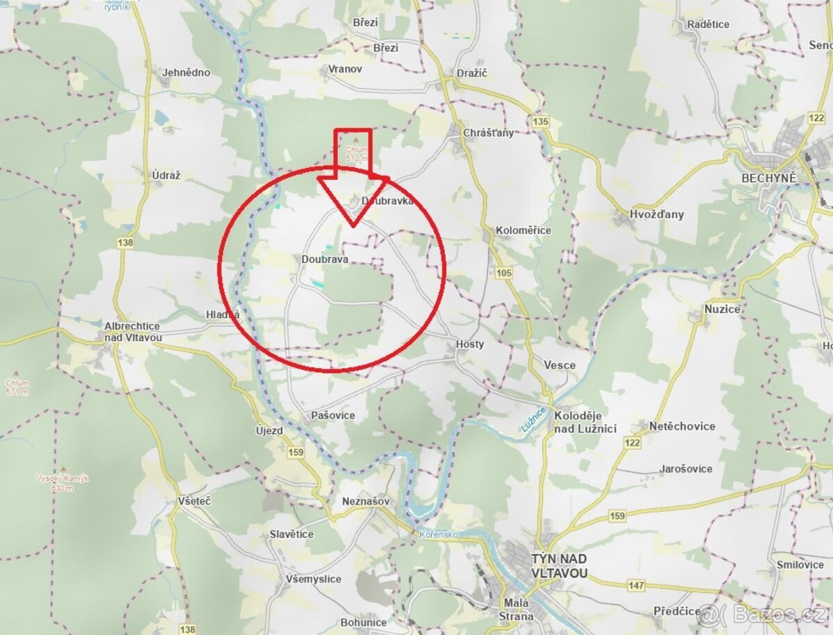 Prodej lesních pozemků v k.ú. Doubrava nad Vltavou