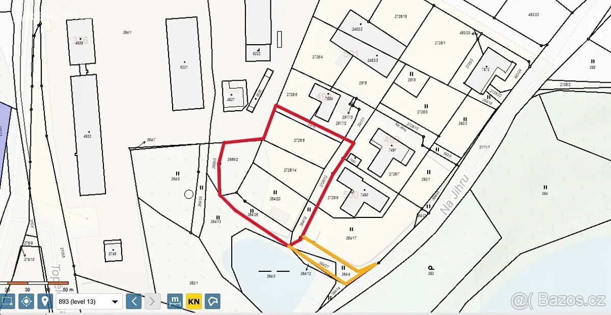 Prodej stavebního pozemku 2950 m²