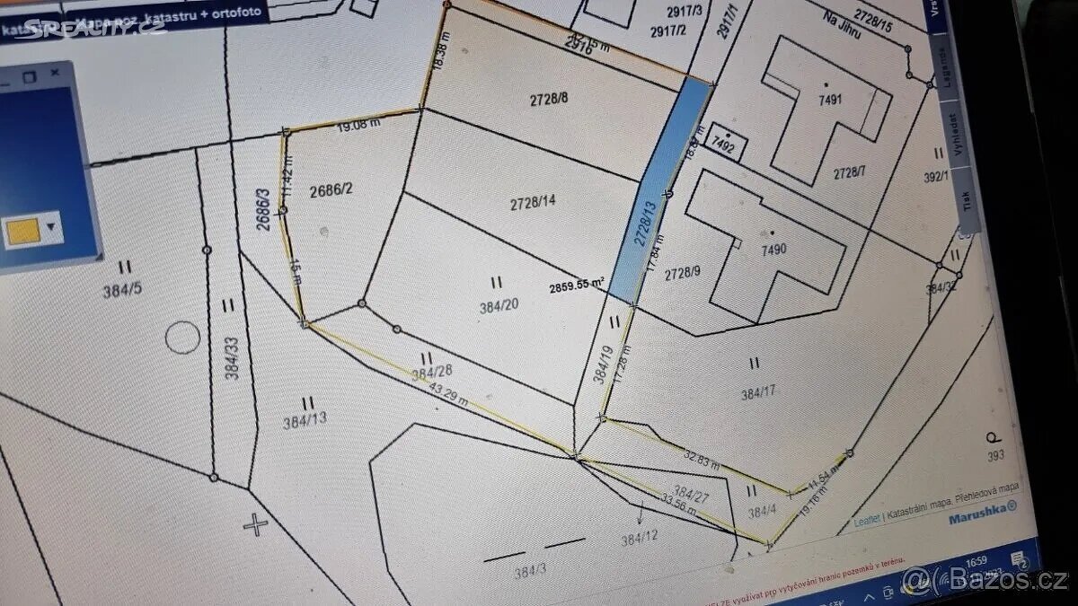 Prodej stavebního pozemku 2950 m²